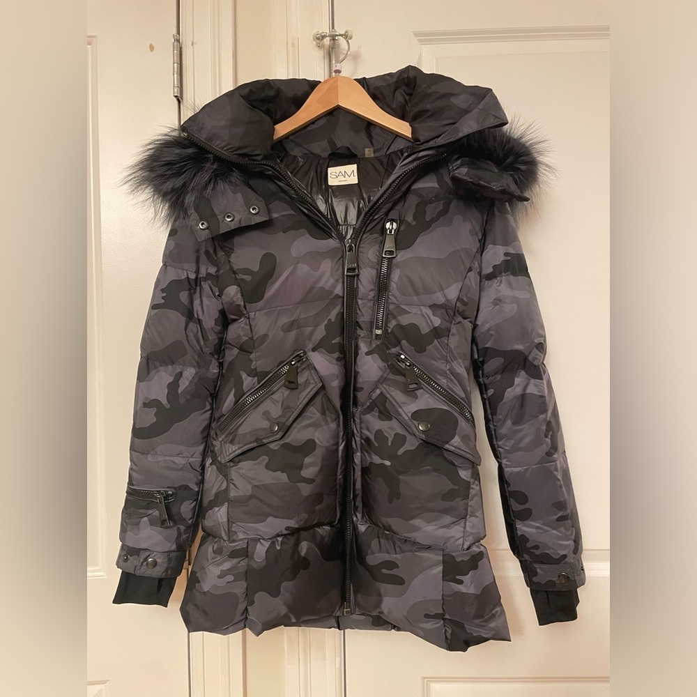 SAM. Fur Cruiser Camo Down Coat